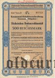 Sachsischen Bodencreditanstalt, Dresden, 500 reichsmark 1941