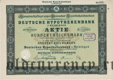 Deutsche Hypothekenbank in Meiningen, 100 reichsmark 1925
