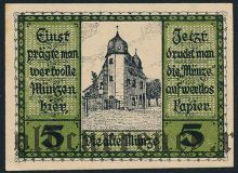 Шлайц (Schleiz), 5 пфеннингов 1919 года