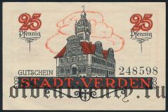 Верден (Verden), 25 пфеннингов 1920 года