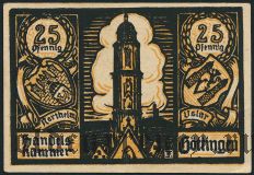 Гёттинген (Göttingen), 25 пфеннингов 1920 года