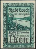 Лорх (Lorch), 50 пфеннингов 1921 года. Вар. 2
