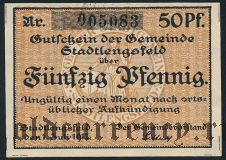 Штадтленгсфельд (Stadtlengsfeld), 50 пфеннингов 1917 года