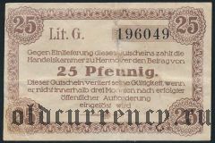Ганновер (Hannover), 25 пфеннингов 1920 года