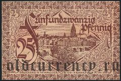 Франкфурт-на-Майне (Frankfurt am Main), 25 пфеннингов 1919 года
