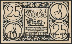 Диц (Diez), 25 пфеннингов 1920 года
