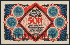 Билефельд (Bielefeld), 50 пфеннингов 1921 года. Вар. 2