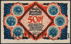 Билефельд (Bielefeld), 50 пфеннингов 1921 года. Вар. 3