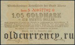 Альтона (Altona), 1.05 золотой марки 1923 года