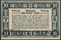 Трир (Trier), 10 пфеннингов 1920 года