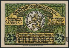 Фаллерслебен (Fallersleben), 25 пфеннингов 1920 года