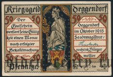 Деггендорф (Deggendorf), 50 пфеннингов 1918 года