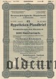 Braunschweigische Staatsbank, Braunschweig, 500 reichsmark 1940.