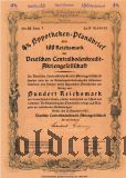 Deutschen Centralbodenkredit, Berlin, 4% Pfandbrief, 100 reichsmark 1942.