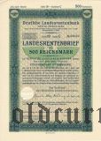 Deutschen Landesrentenbank, Berlin, 500 reichsmark