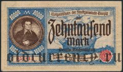 Данциг, 10.000 марок 1923 года