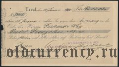 Чек, Ревель, 13руб.03коп. 1900 года
