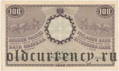 Русская Финляндия, 100 марок 1909 года