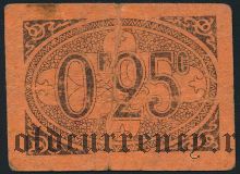 Алжир, 25 сантимов 1917 года