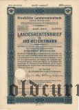 Preussische Laandesrentenbank, Берлин, 100 рейхсмарок 1939 года