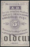 Польша, Грубешов (Hrubieszów) Apteka Hrubieszowska 5 копеек 1861 года