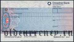 Чек, Dresdner Bank