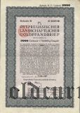 Калининград (Königsberg) Восточная Пруссия, 7% Сельскохозяйственная Ипотека, 2000 goldmark 1927