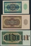 ГДР, 50 пф., 1, 2, 5, 10, 20, 50, 100 и 1000 марок 1948 года