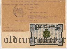 Висбаден (Wiesbaden), 1/2 марки 1921 года, На письме в МИД