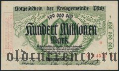 Пфальц (Pfalz), 100.000.000 марок 1923 года