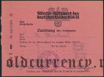 Германия, winterhilfswerk (зимняя помощь) 1934 года