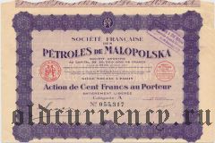 Польша, Французское общество Малопольских нефтепродуктов, 100 франков