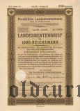 Preussische Laandesrentenbank, Берлин, 1000 рейхсмарок 1940 года