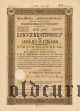 Preussische Laandesrentenbank, Берлин, 1000 рейхсмарок, июль 1939 года