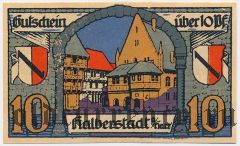 Хальберштадт (Halberstadt), 10 пфеннингов 1920 года