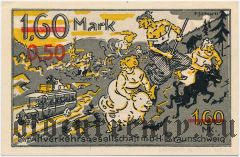 Брауншвейг (Braunschweig), 50 пфеннингов 1921 года. Надпечатка номинала