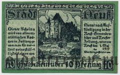 Нойс (Neuss), 10 пфеннингов 1919 года