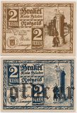 Бракель (Brakel), 2 нотгельда 1921 года