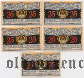 Цойленрода (Zeulenroda), 5 нотгельдов 1921 года