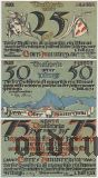 Обераммергау (Oberammergau), 3 нотгельда 1921 года. Нумератор черный
