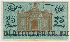 Везель (Wesel), 25 пфеннингов 1920 года