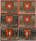 Везель (Wesel), 6 нотгельдов 1921 года