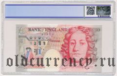 Великобритания, 50 фунтов 1994 года. В слабе PCGS 66