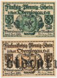 Оберглогау/Глогувек (Oberglogau), 2 нотгельда 1921 года