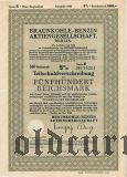 Braunkohle-Benzin Aktiengesellschaft, Berlin, 500 reichsmark 1940