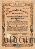 Deutschen Centralbodenkredit, Berlin, 4% Pfandbrief, 100 reichsmark 1934
