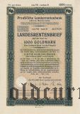 Preussische Landesrentenbank, Берлин, 1000 goldmark 1931 года