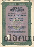 Leipziger Stadtanleihe, 200 reichsmark 1929