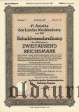 Anleihe des Landes Mecklenburg, 2000 рейхсмарок 1942