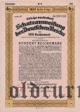 Schatzanweisung des Deutschen Reichs, 100 рейхсмарок 1937